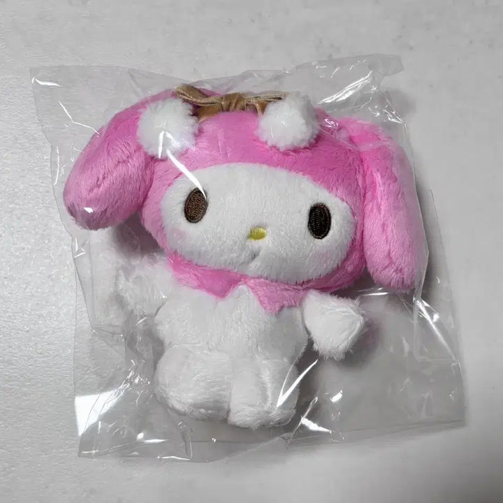 [BUNJANG] Sanrio My Melody Pom Pom Keychain Plush / 산리오 마이멜로디 누이 인형 폼폼 키링