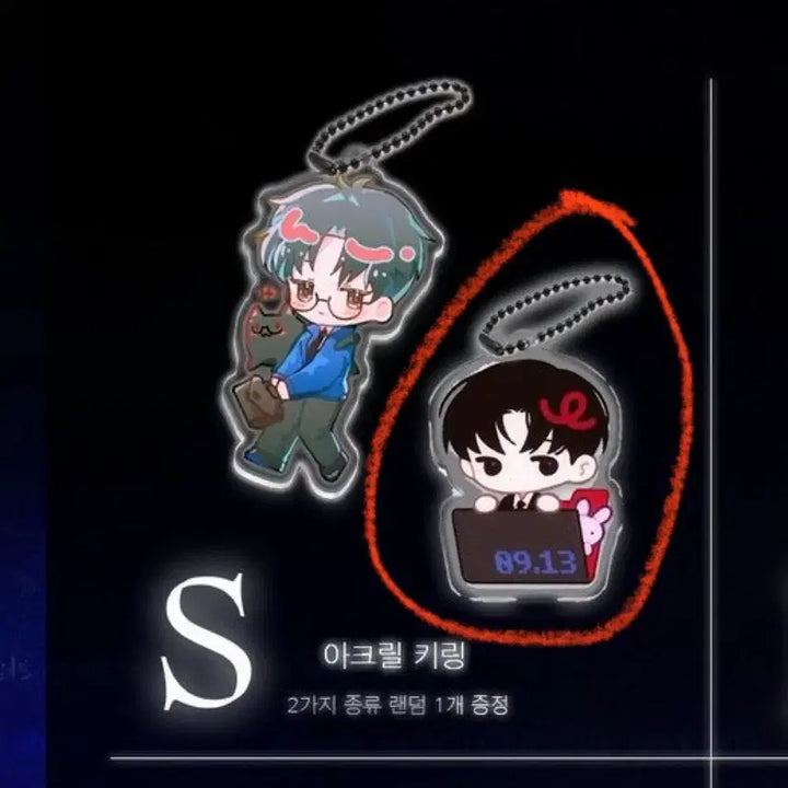 [BUNJANG] Kim Soleum Birthday Cafe Lucky Draw S-Prize Yeonpil Acrylic Keyring / 김솔음 생일카페 럭드 S상 연필님 아크릴 키링 럭키드로우