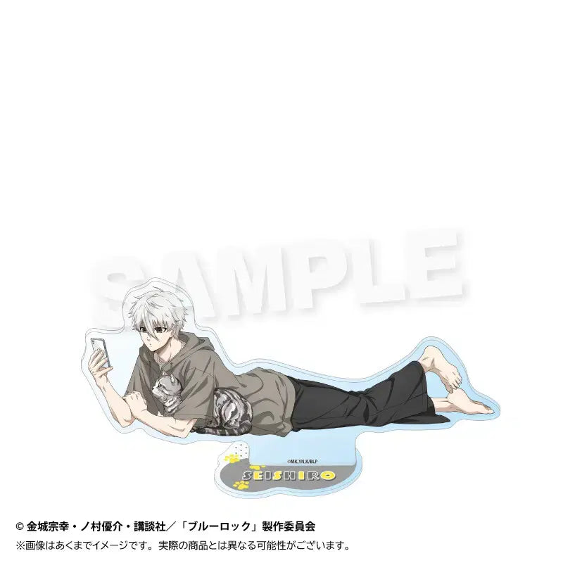 [BUNJANG] Blue Lock Nagi Seishiro Play With Cat Acrylic Stand / 블루 록 아크릴 스탠드 고양이와 놀이 Ver - 나기 세이시로