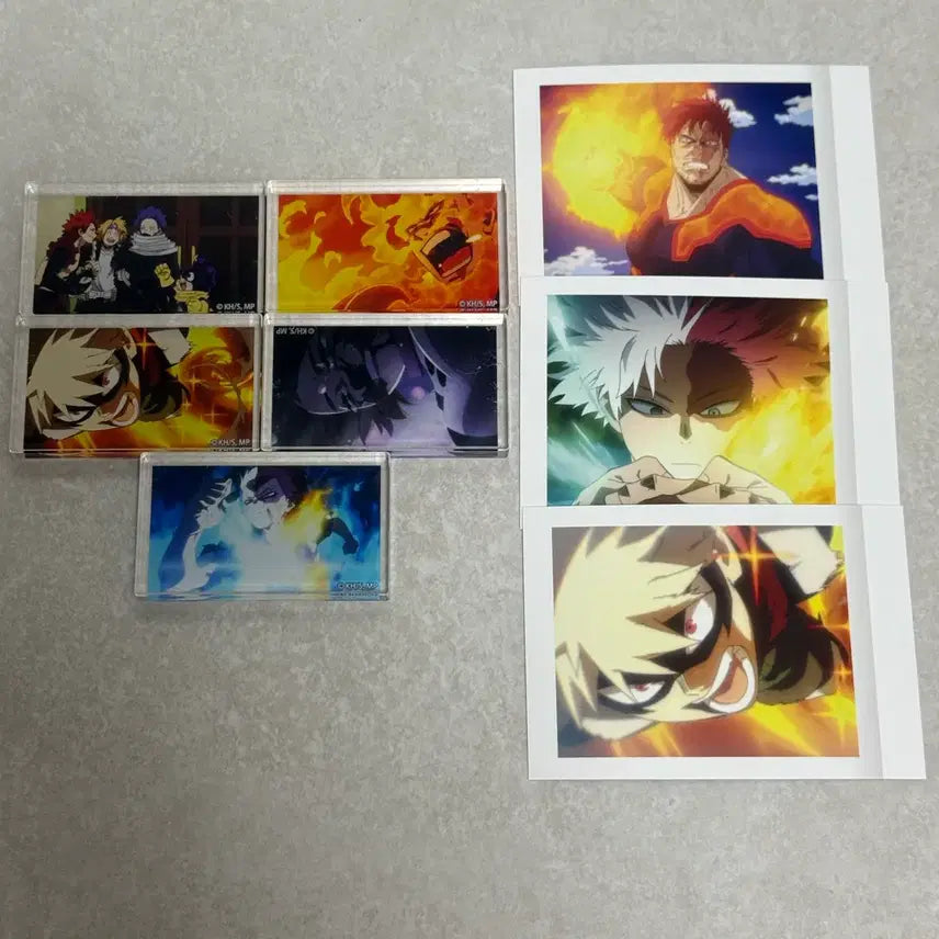[BUNJANG] My Hero Academia Bakugo Todoroki Acrylic Block / 나의 히어로 아카데미아 히로아카 다이소 아크릴 블럭 블록 바쿠고 토도로키