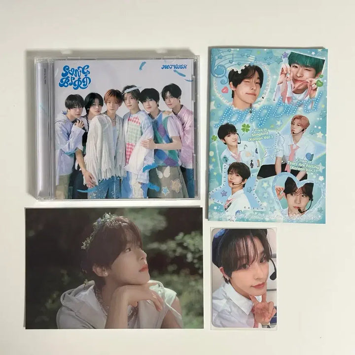 [BUNJANG] NCT WISH Riiku Songbird Japan Group Letter Version Photobook Postcard Photocard Bundle Set / 엔시티위시 리쿠 송버드 일본 단체반 레터버전 포토북 엽서 포카 일괄