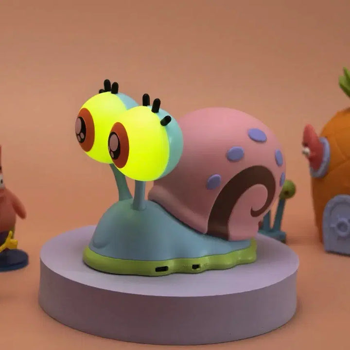 [BUNJANG] SpongeBob Gary Mood Lamp Piggy Bank (Sealed) / [미개봉] 스폰지밥 핑핑이 무드등 저금통