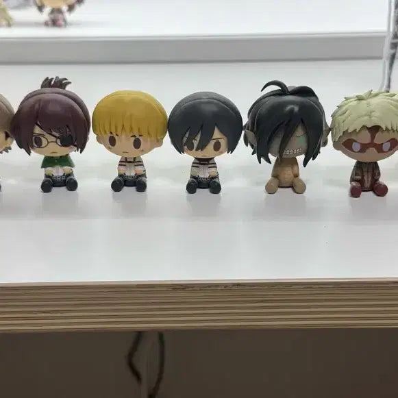 [BUNJANG] Attack on Titan Choco-Noko Full Set Figure Acrylic Stand Set (Opened) / 진격의거인 제일복권 초코노코 풀세트 아크릴스탠드 풀세트 개봉품 일괄로팜