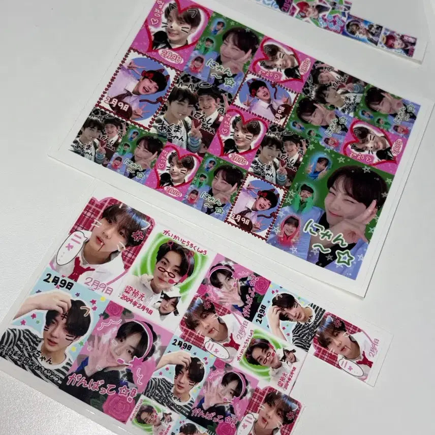 [BUNJANG] Enhypen Jungwon Photocards Sticker Set / 묨님 엔하이픈 정원 프리쿠라 양정원 스티커