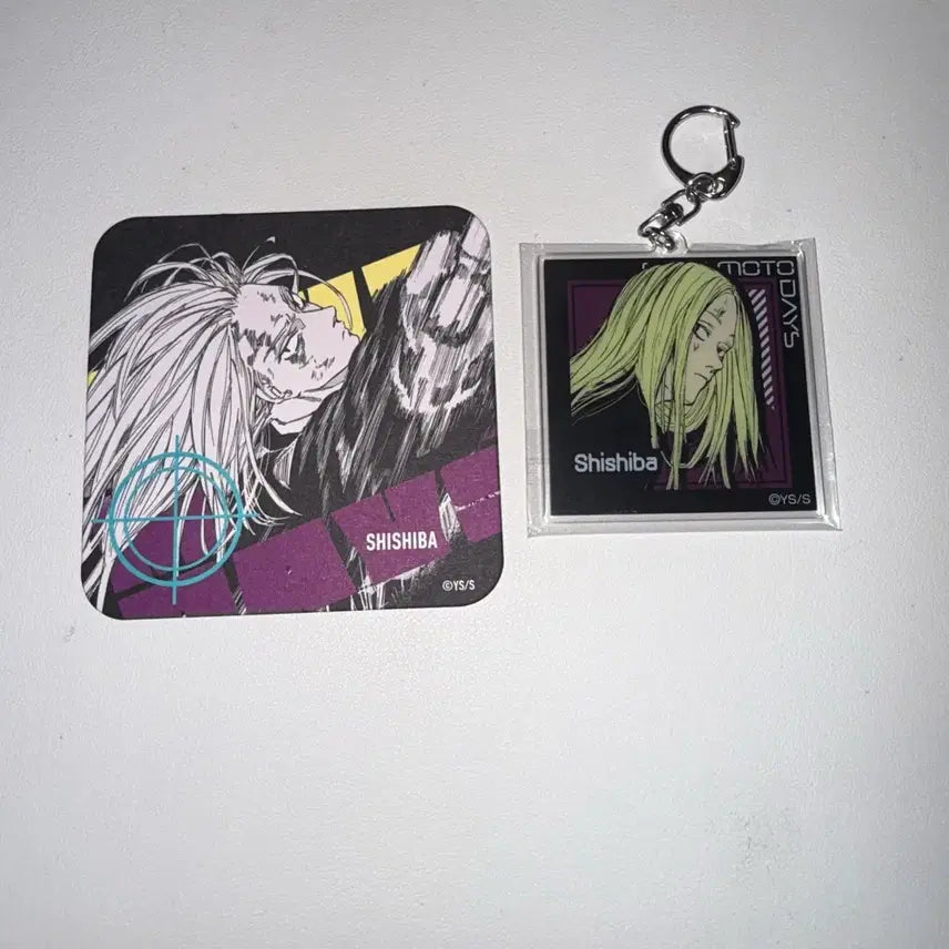 [BUNJANG] Shika Moto Days Shishiba Double-Sided Keyring &amp; Coaster Bundle Set / 시카모토데이즈 시시바 양면키링, 코스터 일괄 판매 합니다!