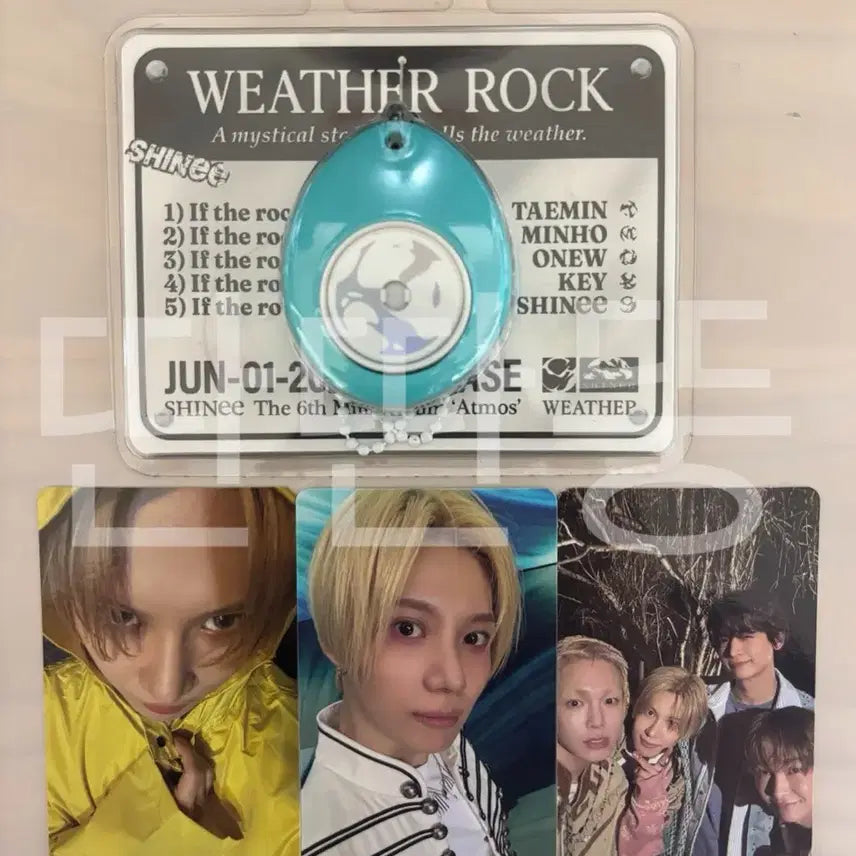 [BUNJANG] SHINee Atmos Weatherock Taemin Version Photocard Set (Raincoat Photocard) / 샤이니 애트모스 웨더락 태민버전 포카세트(우비포카)