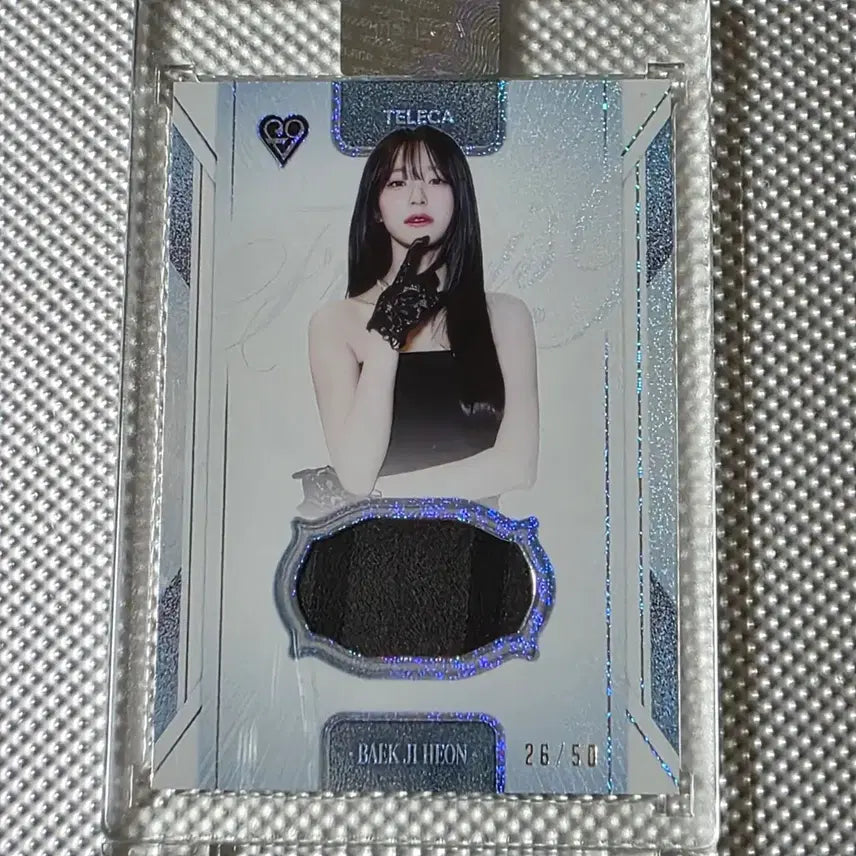 [BUNJANG] Fromis_9 Baek Ji-heon TELECA Patch Card Limited Edition 26/50 / 테레카 프로미스나인 백지헌 TELECA 패치 카드 50한정 밈카