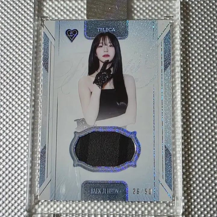 [BUNJANG] Fromis_9 Baek Ji-heon TELECA Patch Card Limited Edition 26/50 / 테레카 프로미스나인 백지헌 TELECA 패치 카드 50한정 밈카