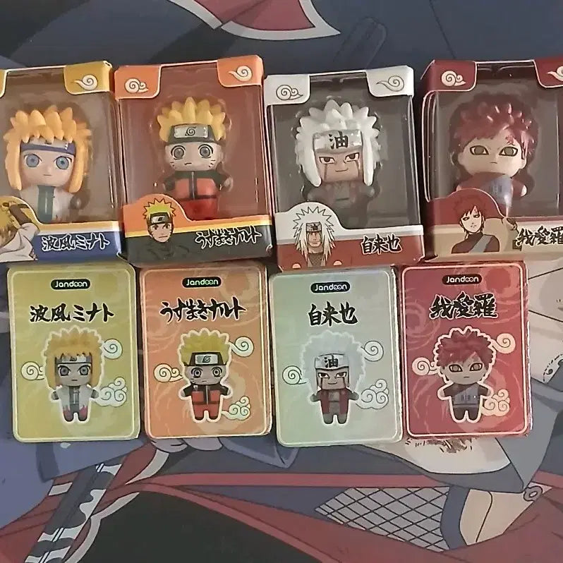 [BUNJANG] Naruto Rice Ball Figures (Minato, Naruto, Jiraiya, Gaara) Bundle Set / 나루토 쌀알 피규어 나루토 미나토 가아라 지라이야 일괄