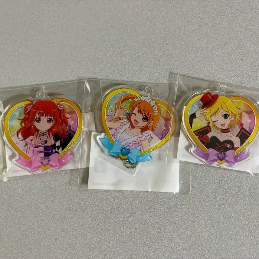 [BUNJANG] PriPara Prism Stone Aurora Rhythm Marukuji Acrylic Charm Set / 프리티리듬 프리즘스톤 오로라리듬 마루쿠지 아이라 리즈무 미온 키링 일괄 세트