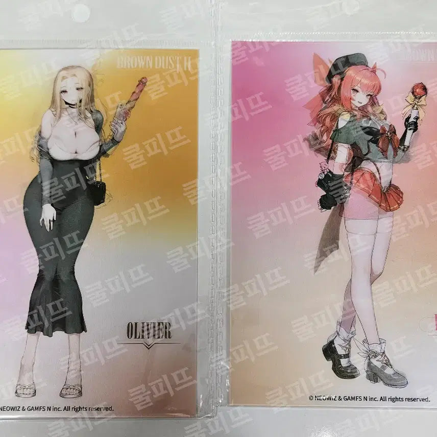 [BUNJANG] Brown Dust 2 Lenticular Postcard Set (Mammonir, Palette, Liberta, Olivier) 4 Types / 브라운더스트2 렌티큘러 엽서 4종 (마모니르,팔레트,리베르타,올리비에)