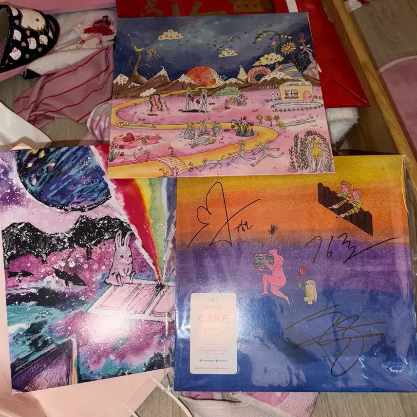 [BUNJANG] Lacuna Coil Bundle Set Summer Tales, Cake, Hello Wonderland Vinyl LP Set / [일괄] 라쿠나 lp 3장 싸인 summer tales cake