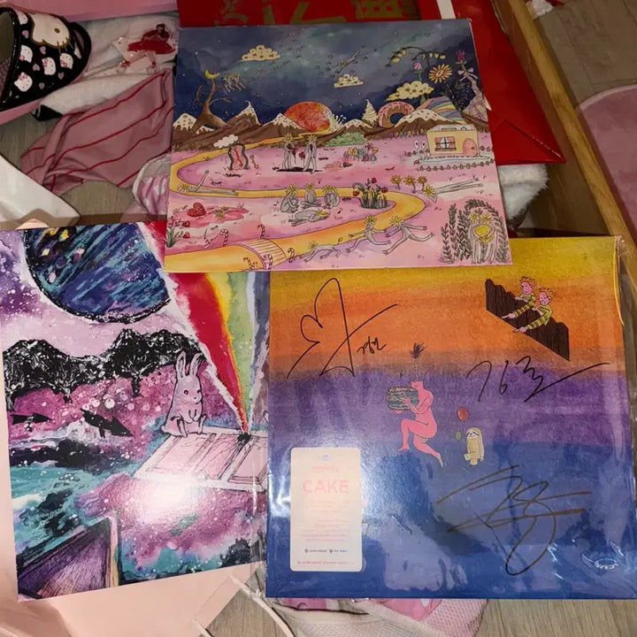 [BUNJANG] Lacuna Coil Bundle Set Summer Tales, Cake, Hello Wonderland Vinyl LP Set / [일괄] 라쿠나 lp 3장 싸인 summer tales cake