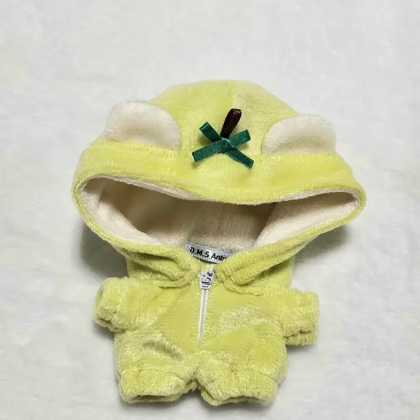 [BUNJANG] 10cm Doll Clothes Apple Bear Jumpsuit / 10cm 솜인형옷 사과곰 청사과 디엠에스돌 우주복
