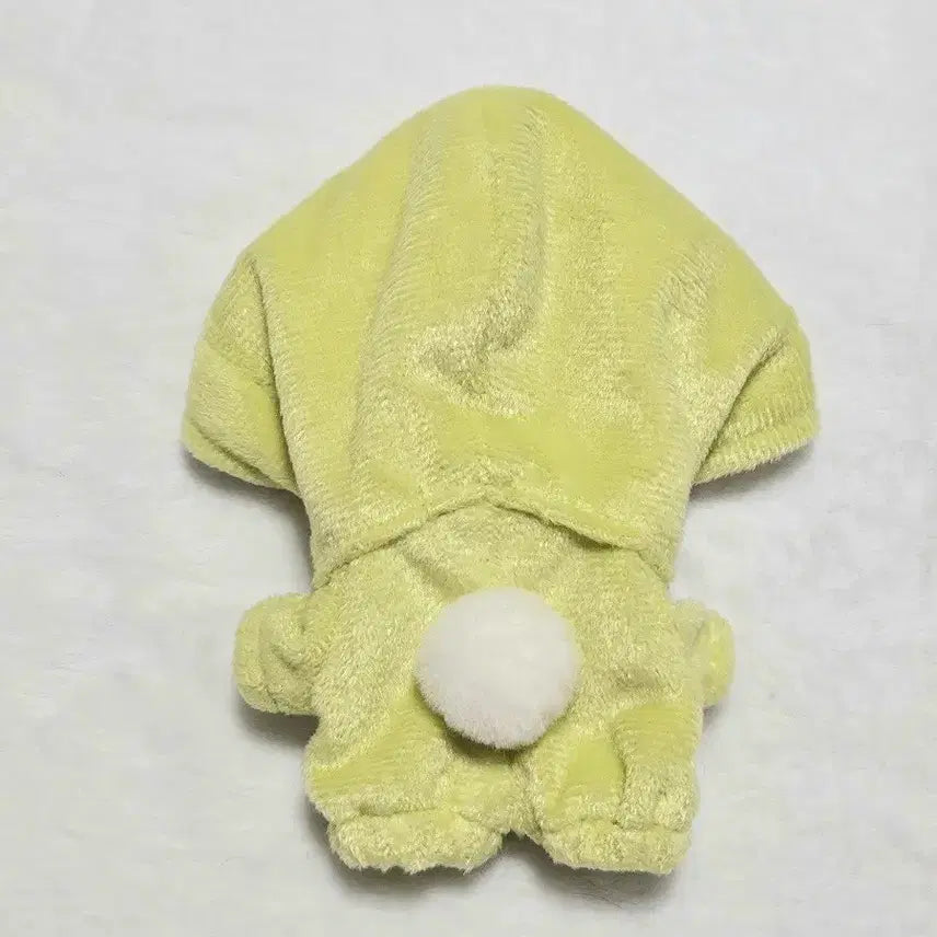 [BUNJANG] 10cm Doll Clothes Apple Bear Jumpsuit / 10cm 솜인형옷 사과곰 청사과 디엠에스돌 우주복
