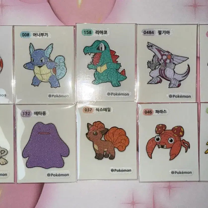 [BUNJANG] Pokemon Bread Stickers 30th Anniversary Bundle (39 pieces) / 포켓몬빵 띠부씰 30주년 리자드 어니부기 리아코 펄기아 메타몽