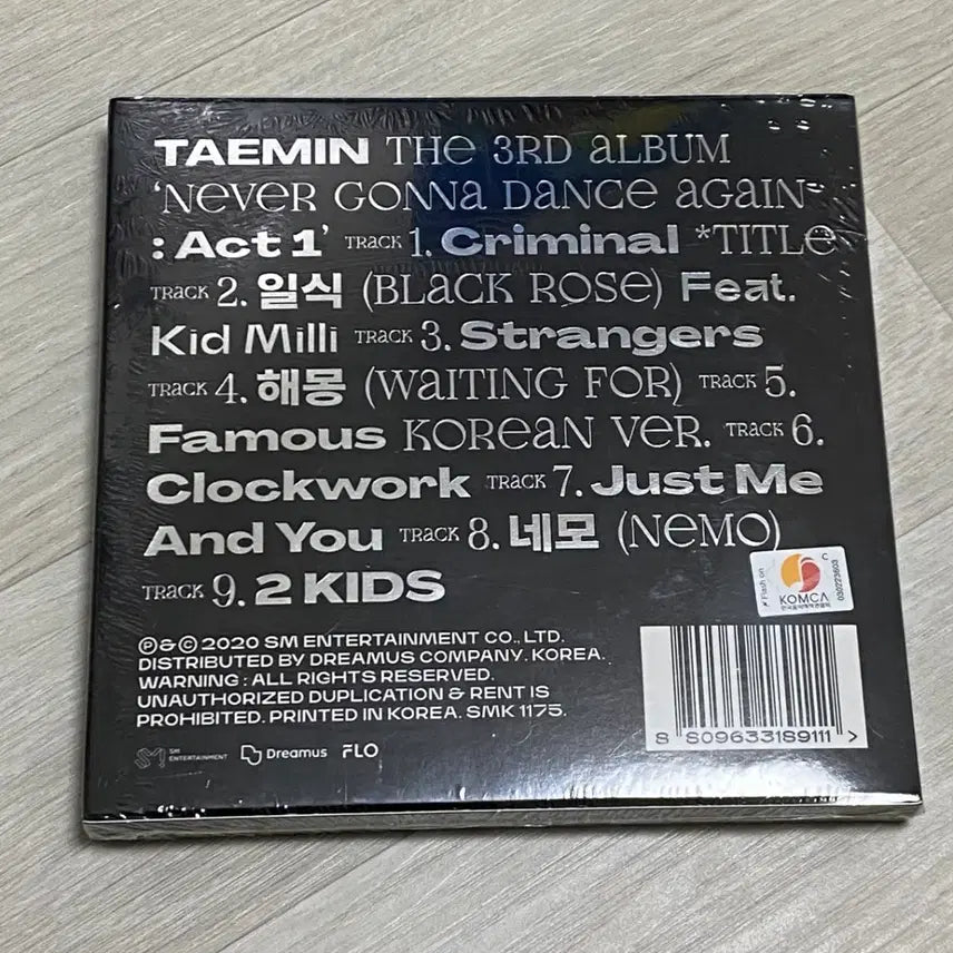 [BUNJANG] SHINee Taemin Act 1 Album (Sealed) / [미개봉]샤이니 태민 (TAEMIN)  Act 1 앨범 새상품