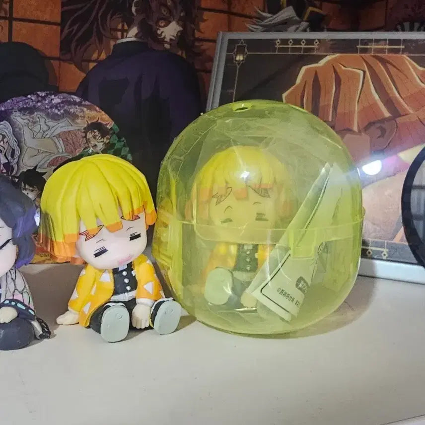 [BUNJANG] Demon Slayer Zenitsu Agatsuma Shoulder Hugger Figure / 귀칼 젠이츠 어깨쿵 피규어