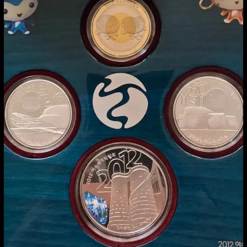 [BUNJANG] 2012 Yeosu EXPO Commemorative Coin 4-Coin Set / 2012 여수 EXPO 기념주화 4종세트