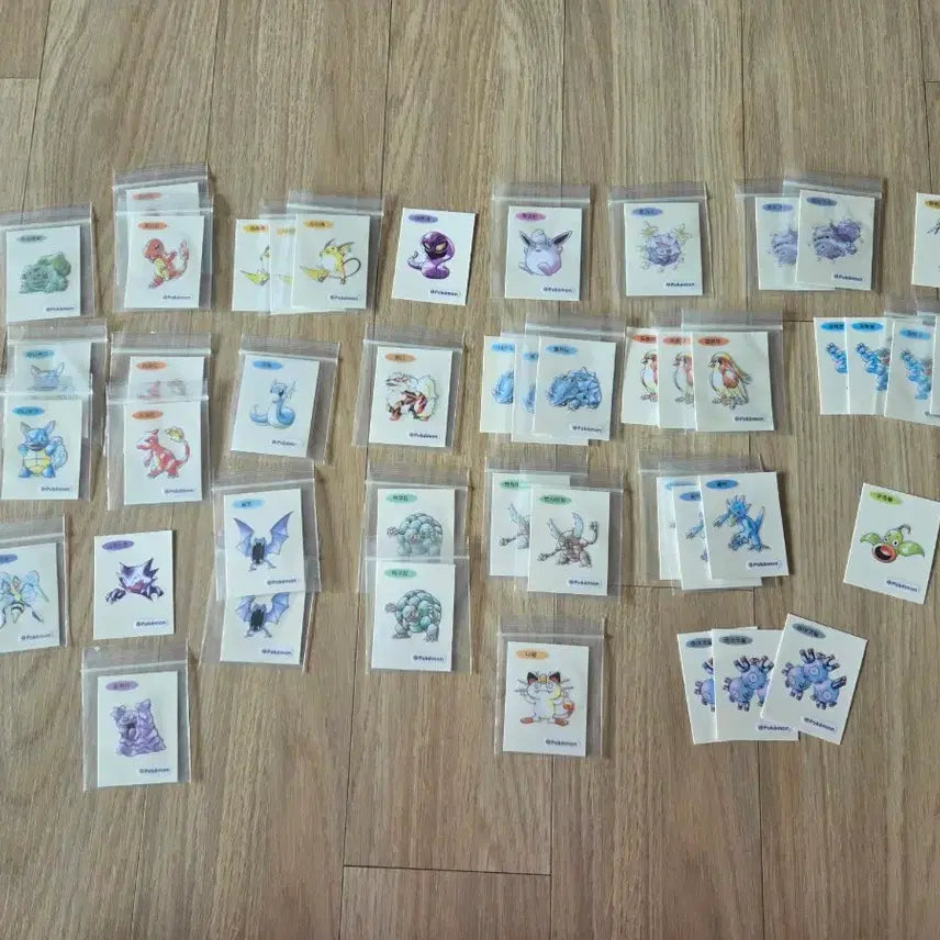 [BUNJANG] Pokemon Artwork Tteok-bok-i Stickers (30th Anniversary) / 포켓몬 아트워크 띠부씰 교환!
