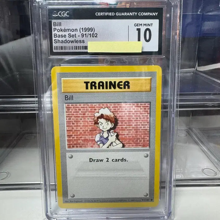 [BUNJANG] Pokemon Card 1999 Bill Base Set Shadowless CGC 10 North American Edition / 북미판 포켓몬카드 1999년 이수재(빌) 베이스셋 섀도우리스 CGC 10