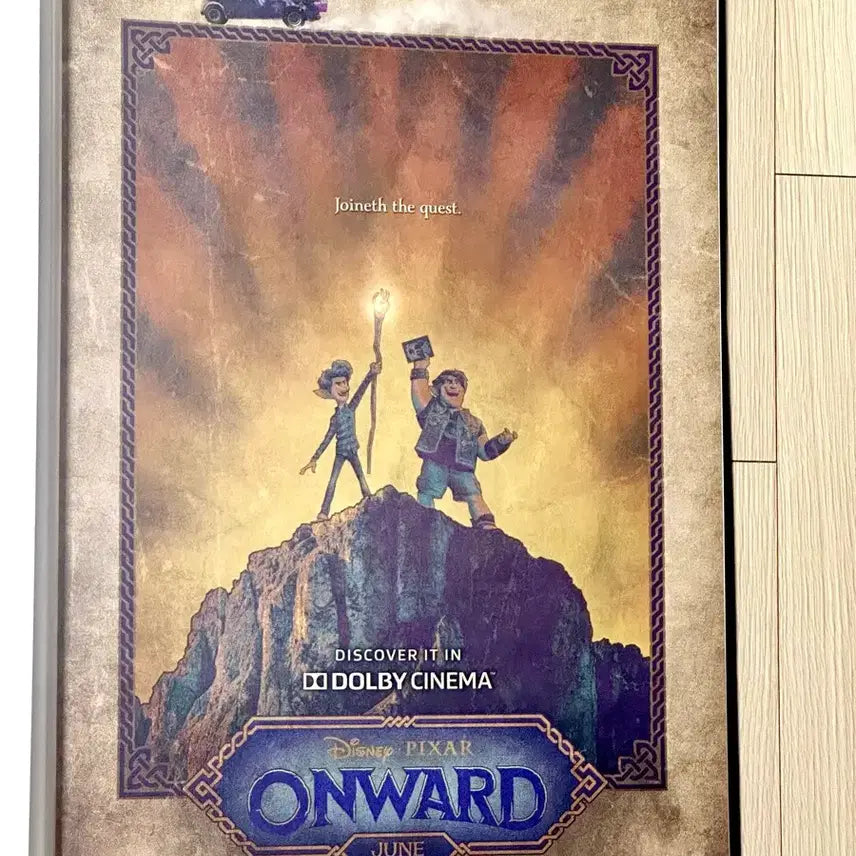 [BUNJANG] Disney Onward Dolby Poster (A3) - Limited Edition / [2020초희귀한정판]영화 디즈니 온워드 돌비 포스터(A3)DOLBY