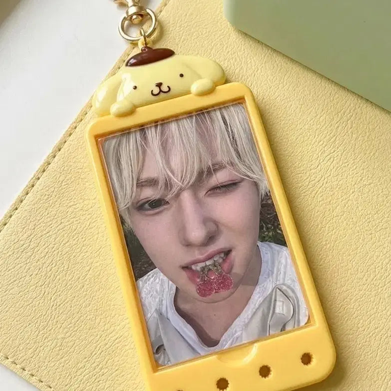 [BUNJANG] Sanrio Pompompurin Photocard Holder with Keychain / 산리오 포카홀더 폼폼푸린