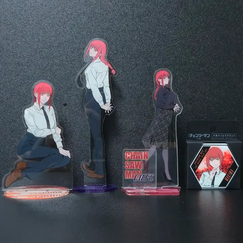 [BUNJANG] Chainsaw Man Makima Acrylic Standee &amp; Magnet Set / 체인소맨 마키마 아크릴