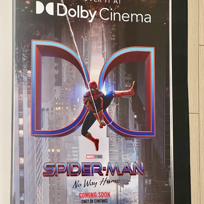 [BUNJANG] Spider-Man: No Way Home Dolby Cinema Poster (A3) - Limited Edition / [초희귀한정판]영화 스파이더맨 노웨이홈 돌비시네마 포스터(A3)