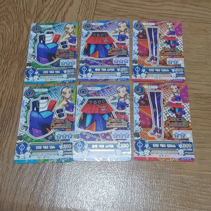 [BUNJANG] Aikatsu! I Am Star!! Kurosawa Ruby Club Beat Coord Set Normal Cards / 아이카츠 아이엠스타 카드 노말 노멀 쿠로사와 린 클럽 비트 코디 세트