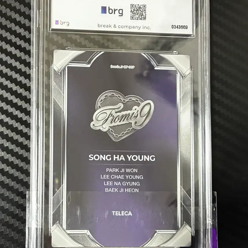 [BUNJANG] fromis_9 Song Hayoung Limited Edition Purple Photocard / 프로미스나인 리미티드 에디션 송하영 퍼플 99장 한정 테레카