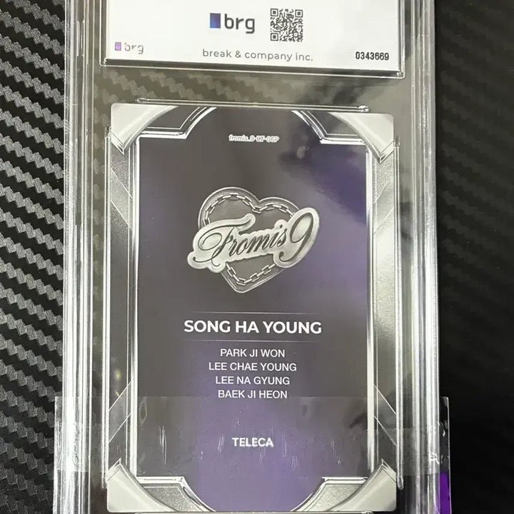 [BUNJANG] fromis_9 Song Hayoung Limited Edition Purple Photocard / 프로미스나인 리미티드 에디션 송하영 퍼플 99장 한정 테레카