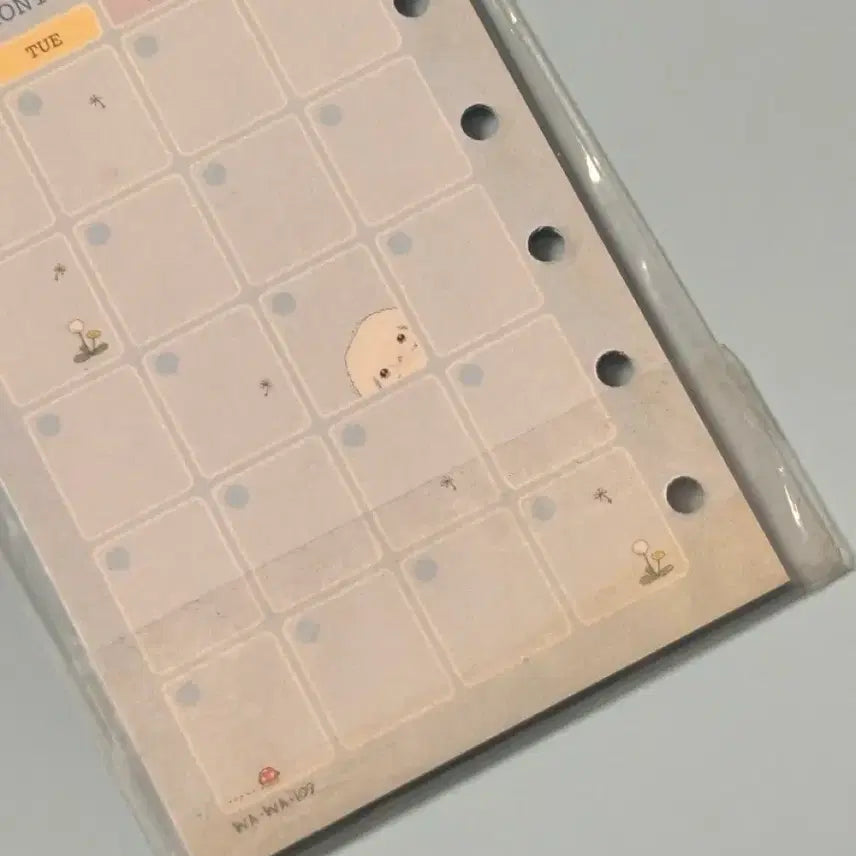 [BUNJANG] San-X Buruburu Dog 6-Ring Diary Refill Inserts / 고전문구 산엑스 부르부르도그 6공 다이어리 리필 속지