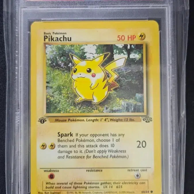 [BUNJANG] Pokémon Jungle Edition 1st Edition Pikachu PSA 9 Graded Card (1999) / 1999 1st edition 초판 북미판 정글 피카츄 psa 9