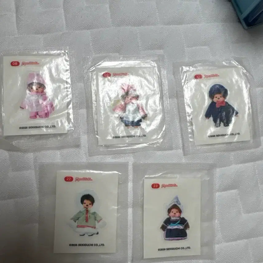 [BUNJANG] Monchhichi Mini Stickers Set / 몬치치 띠부씰