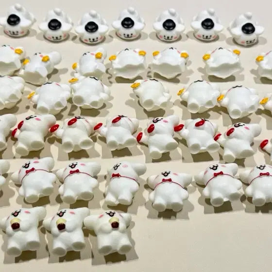 [BUNJANG] Maltese Style Mini Figurine Bundle Set / 몰티즈 스타일 미니 피규어(일괄)
