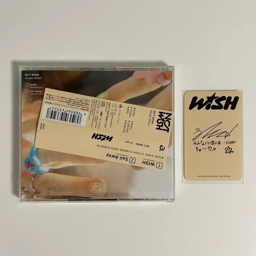 [BUNJANG] NCT WISH Sion WISH Japan Album Photocard Bundle Set / 엔시티위시 시온 WISH 일본 개인반 개봉앨범 포카 일괄