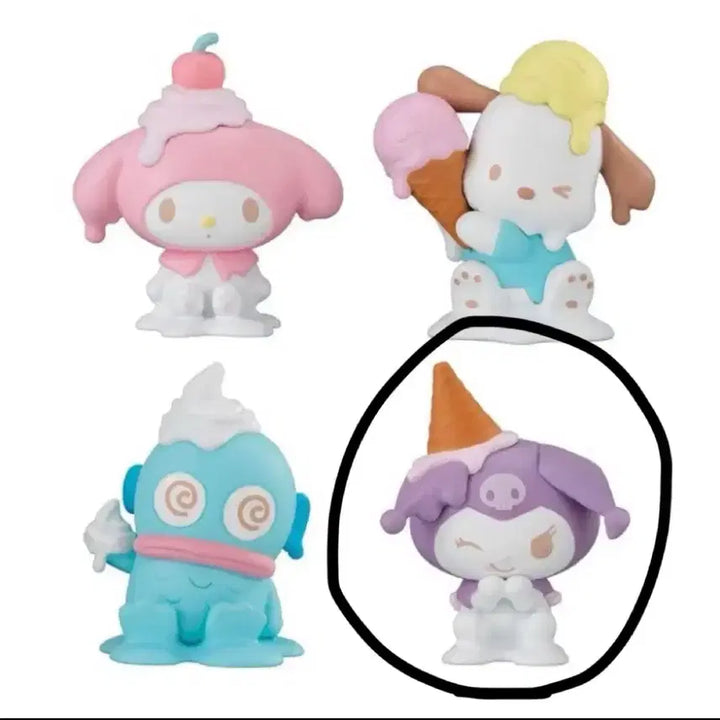 [BUNJANG] Sanrio Kuromi Gacha Figure 4-Piece Bundle Set / (일괄) 산리오 쿠로미 가챠 피규어 4종 세트