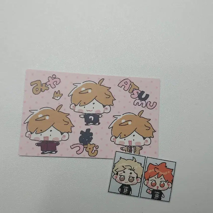 [BUNJANG] Haikyuu!! Shinsuke Kita Mini Acrylic Stand &amp; Atsumu Unofficial Sticker Set / 하이큐 키타 신스케 미니 아크릴 스탠드 아츠무 비공굿 스티커