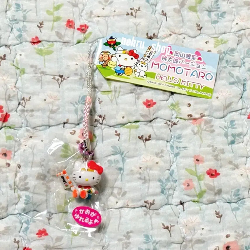 [BUNJANG] Hello Kitty 2004 Okayama Limited Momotaro Ver. Strap / 헬로키티 2004년도 고전키티 키티스트랩 오키야마한정 모모타로버전