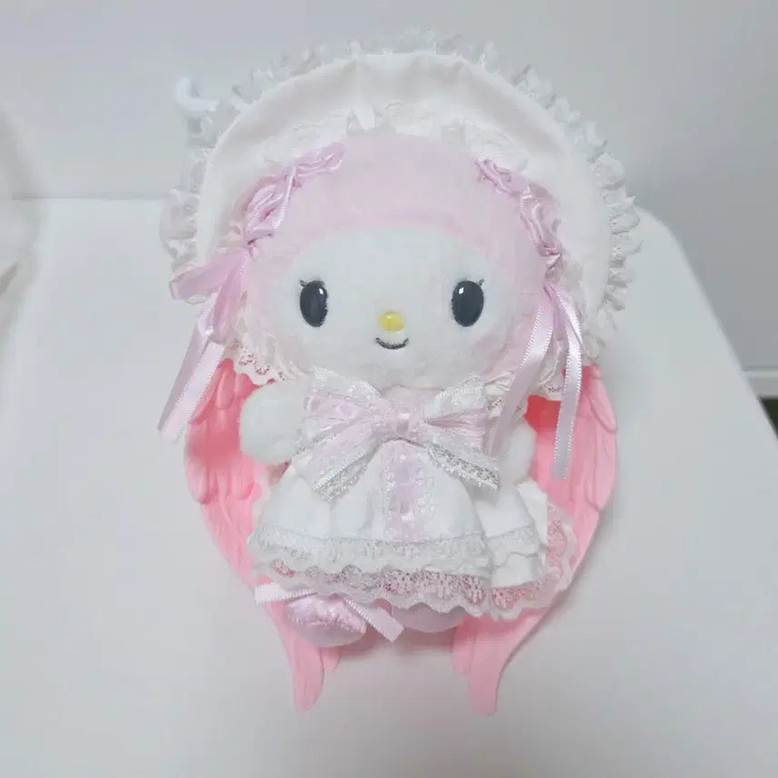 [BUNJANG] Sanrio My Melody White Frill Mascot Charm / 개체 예쁜 마이멜로디 화이트프릴 마스코트