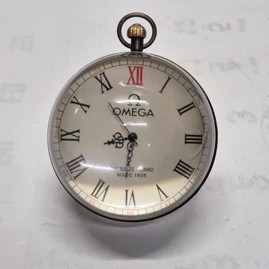 [BUNJANG] Vintage Style Antique Wind-up Table Clock / 빈티지풍 엔티크 태엽식 탁상 시계 (개인 수집품 639)