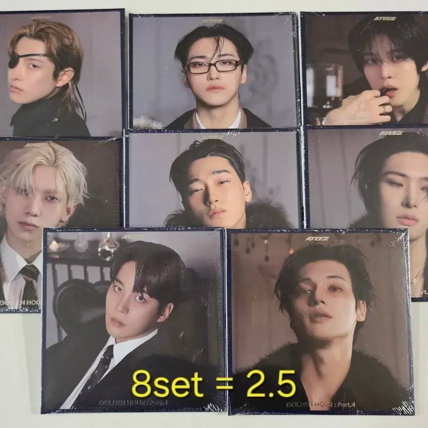 [BUNJANG] ATEEZ Golden Hour Part.4 Digipack Album 8-Member Bundle Set / 에이티즈 골든아워4 디지팩 앨범 미개봉 새상품 8명set