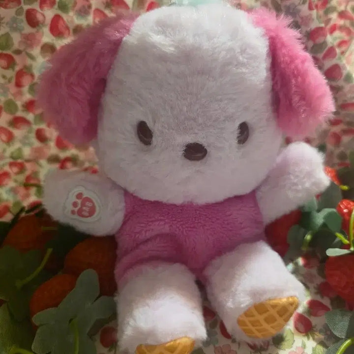 [BUNJANG] Sanrio x Build-A-Bear Pochacco Strawberry Ice Cream Plush / 산리오X빌드어베어 BuildaBear 포차코 딸기 아이스크림 인형