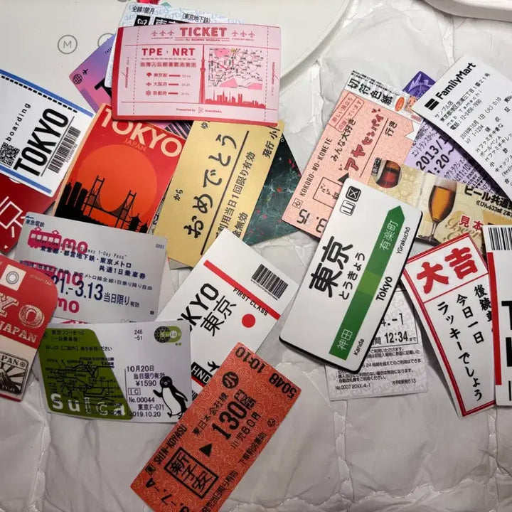 [BUNJANG] Tokyo Travel Souvenir Sticker Set (25 pcs) / 도쿄 여행 기념품 스티커 25장 일괄