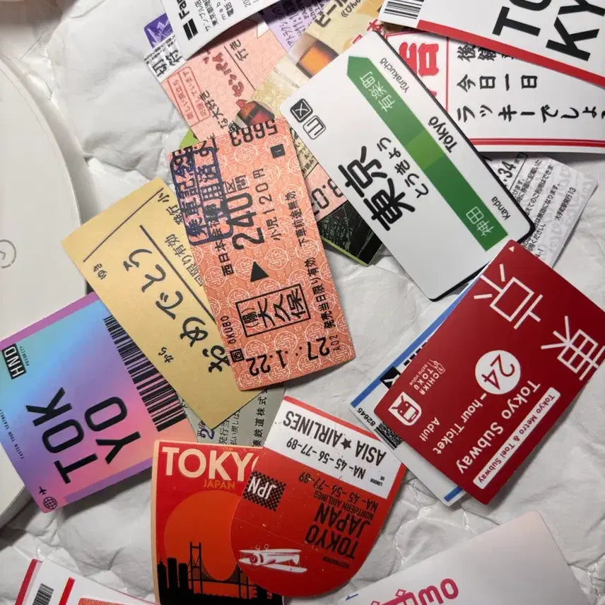 [BUNJANG] Tokyo Travel Souvenir Sticker Set (25 pcs) / 도쿄 여행 기념품 스티커 25장 일괄