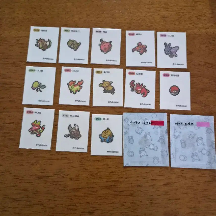 [BUNJANG] Pokemon Pixel Sticker Set / 포켓몬 픽셀 띠부씰