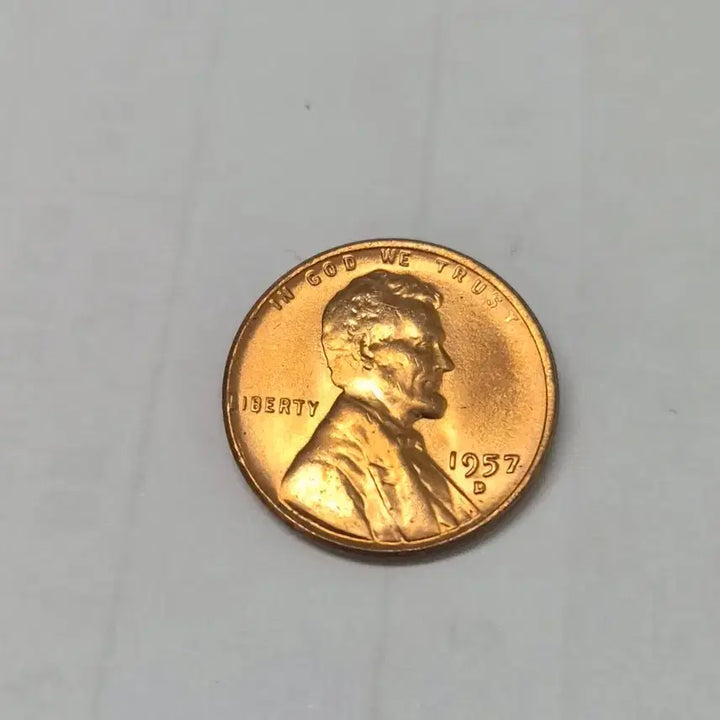 [BUNJANG] 1957 US Lincoln Cent Coin - Uncirculated Gem Condition / 1957년 보석 완미 미국 1센트 동전