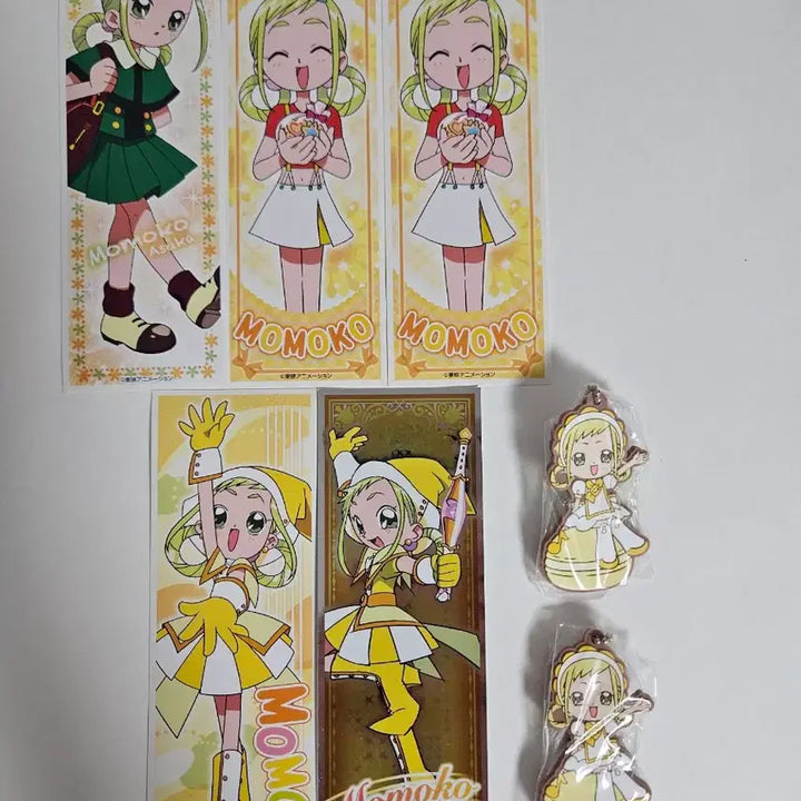 [BUNJANG] Magical Doremi Momo Sticker &amp; Charm Bundle Set / 꼬마마법사레미 모모 스티커, 키링 일괄