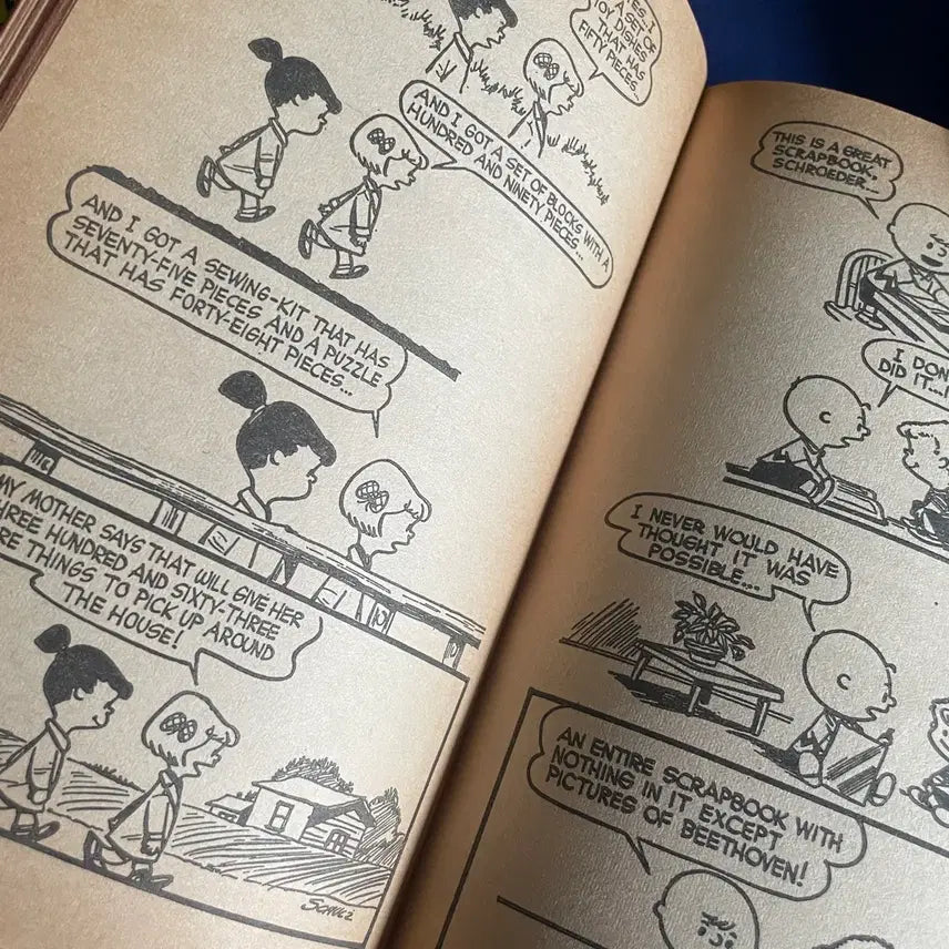 [BUNJANG] 1950s Peanuts Snoopy Book White Cover / 1950s/화이트컬러표지가귀엽고 유니크한 스누피북rare